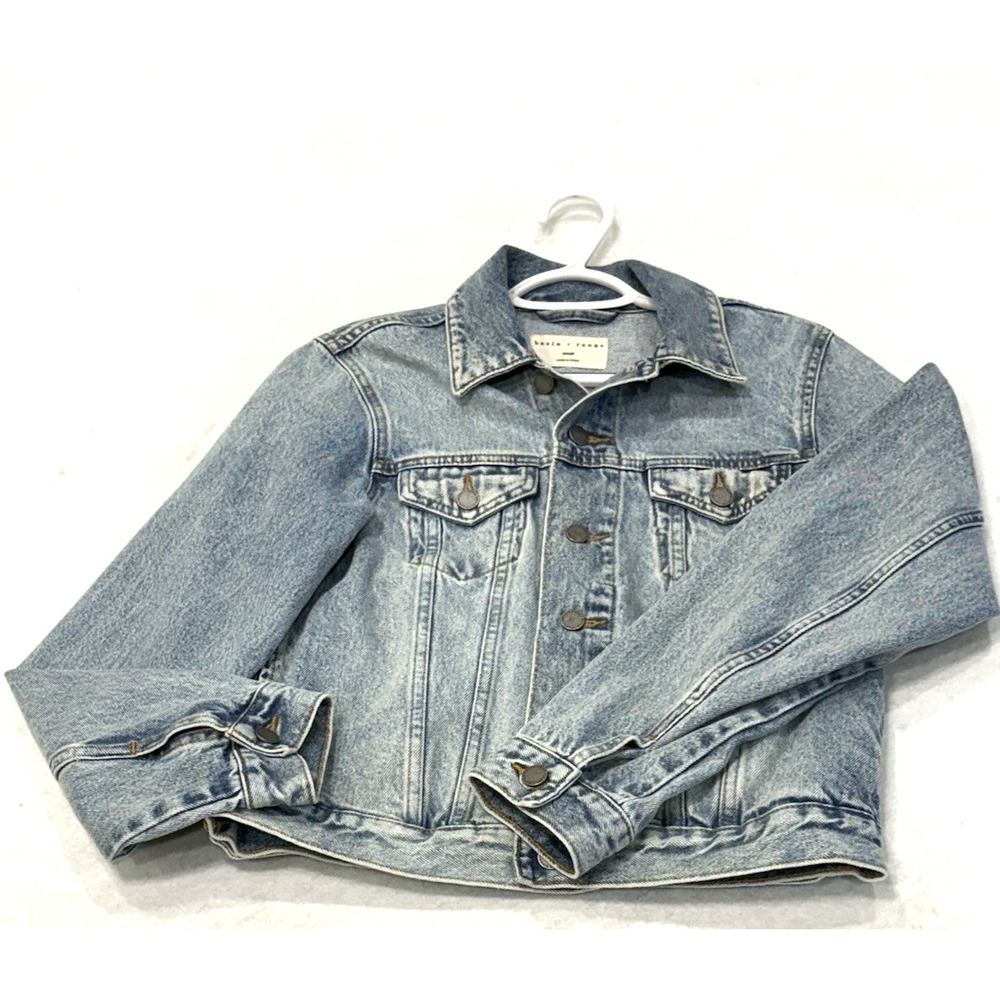 basin + range womens jeans crop jacket size s